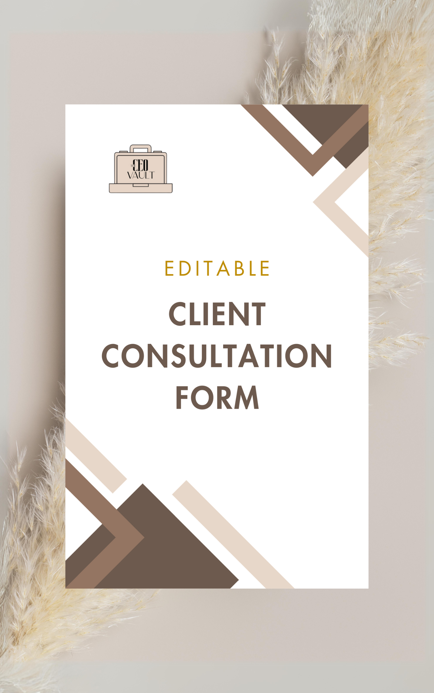 Editable Client Consultation Form