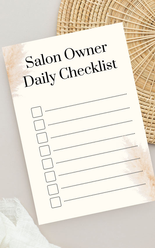 Salon Owner Daily Checklist